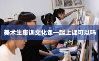 郑州106画室美术生集训文化课一起上课可以吗？